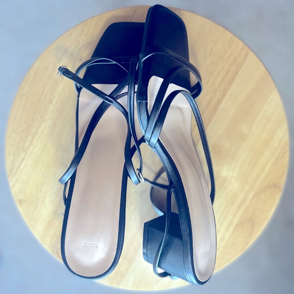 Cute, strappy heels with quick release buckles. Perfect for any occasion.